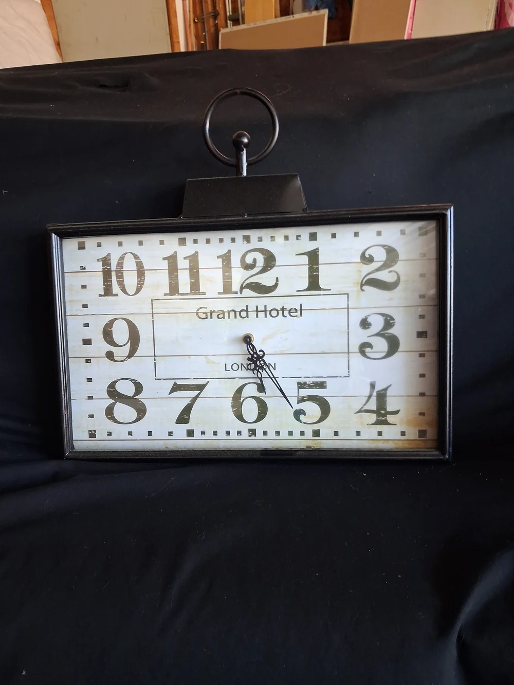 Black Framed Wall Clock - Black